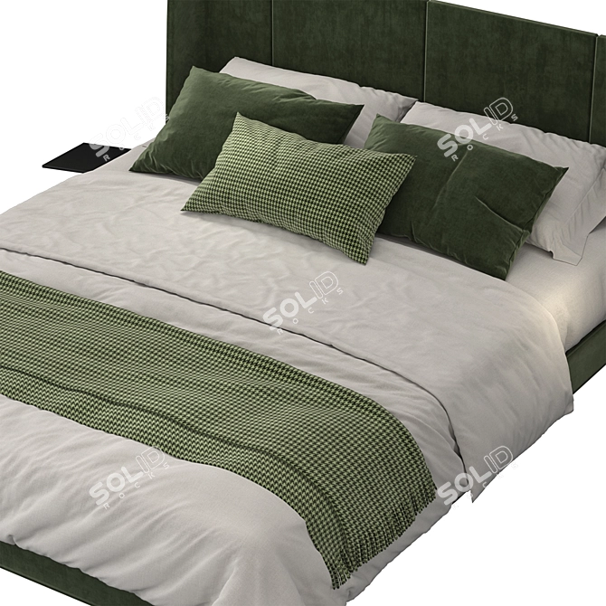 Ikea Tufjord Bed - Stylish and Functional 3D model image 2