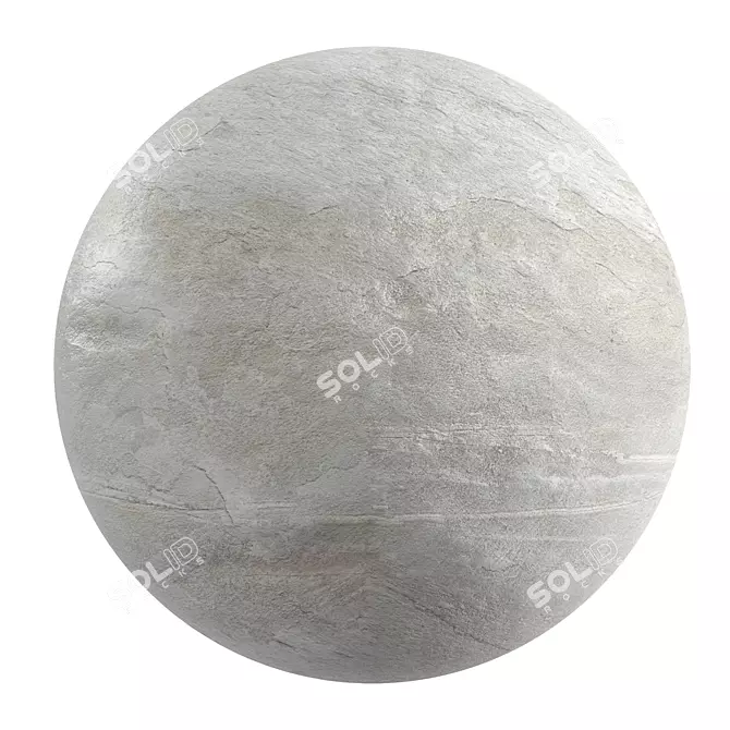 Rockstone White: High-Quality PBR Material 3D model image 1