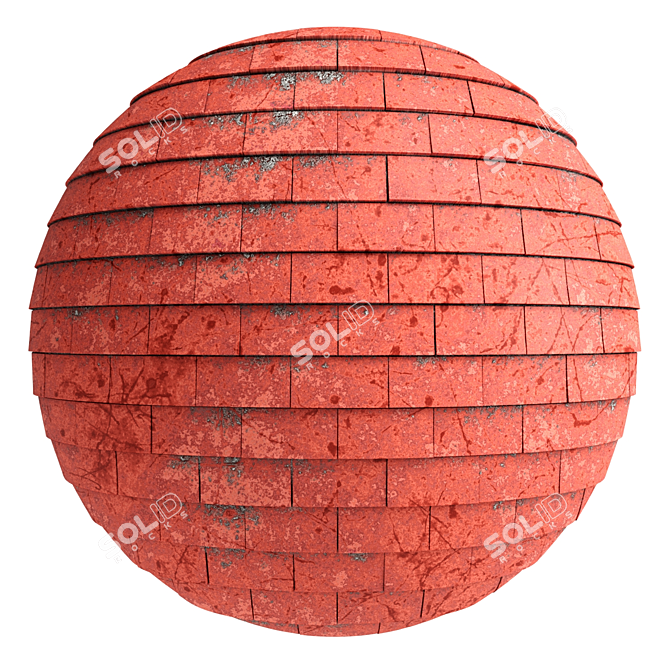 PBR Roof Tiles - 3 Color 4k 3D model image 3