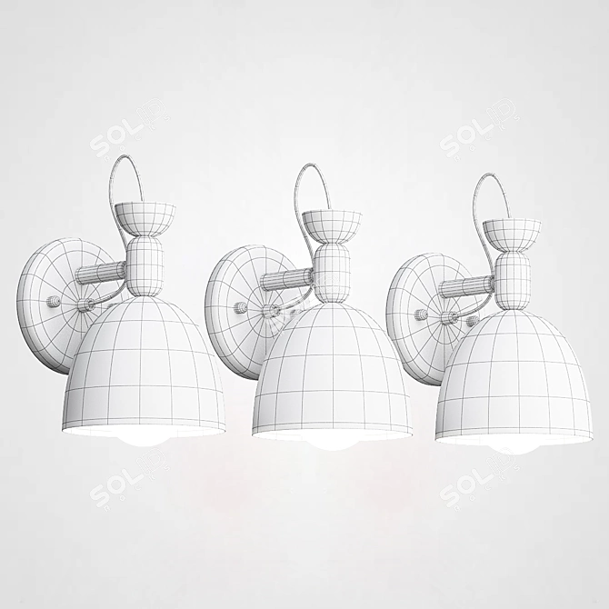 Tiffani W Pendant Light 3D model image 3