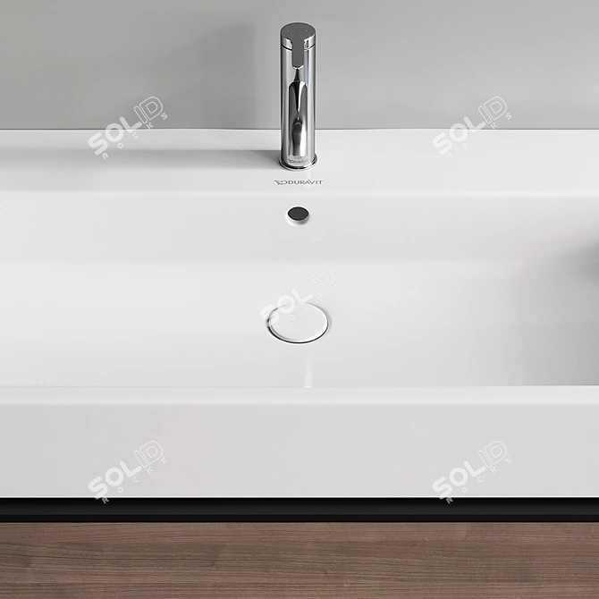 D-Neo Vanity Set: Modern-Design Wall-Mounted Unit 3D model image 3