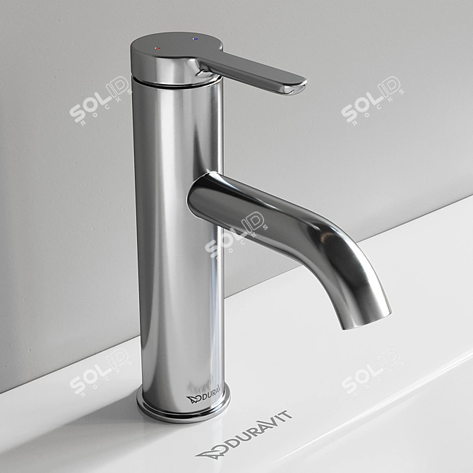 D-Neo Vanity Set: Modern-Design Wall-Mounted Unit 3D model image 4