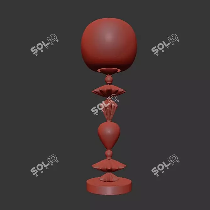 Realistic Hanging Bizet Sculpture 3D model image 2