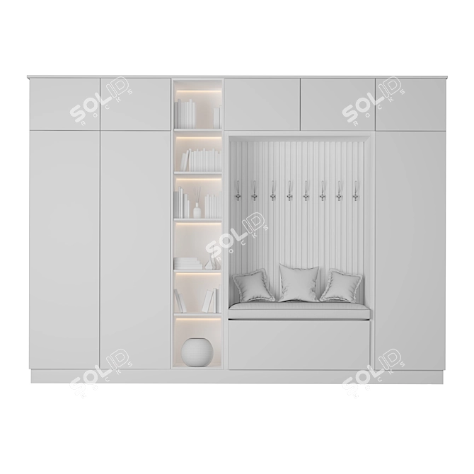 Stylish Storage Solution - Wardrobe 04 3D model image 5