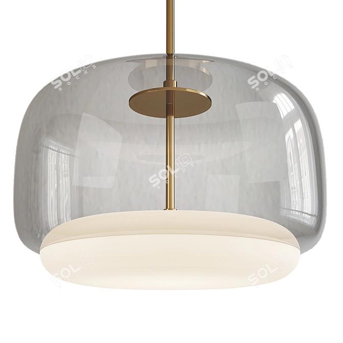 Contemporary Enkel LED Pendant Light 3D model image 2