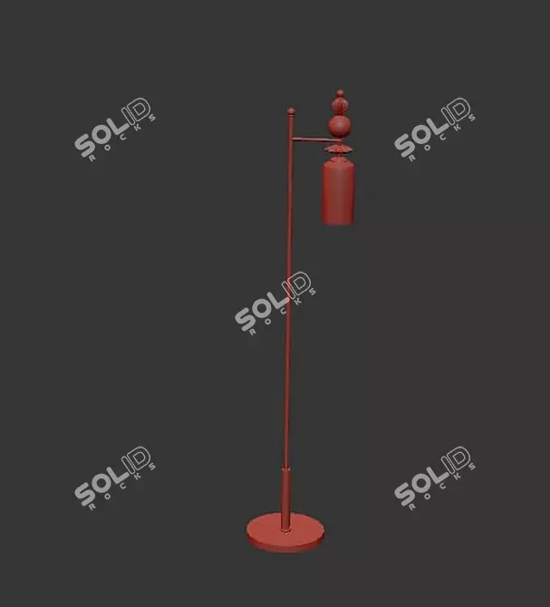Elegant Bizet Floor Lamp 3D model image 3