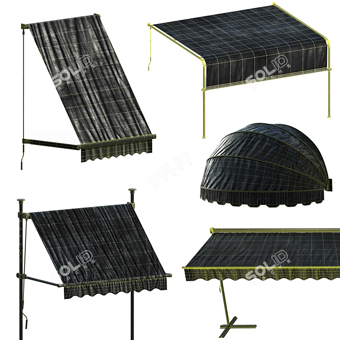 Versatile Awning Set Kit - Vol.09 3D model image 9