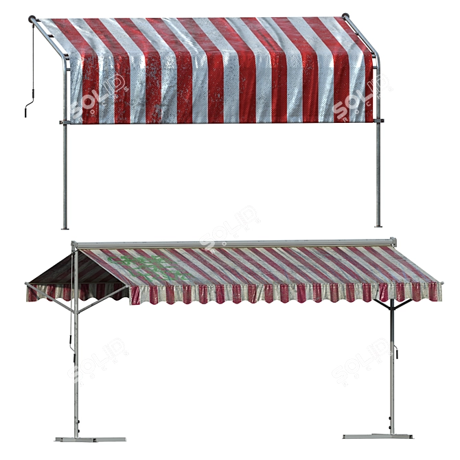 Versatile Awning Set Kit - Vol.09 3D model image 12