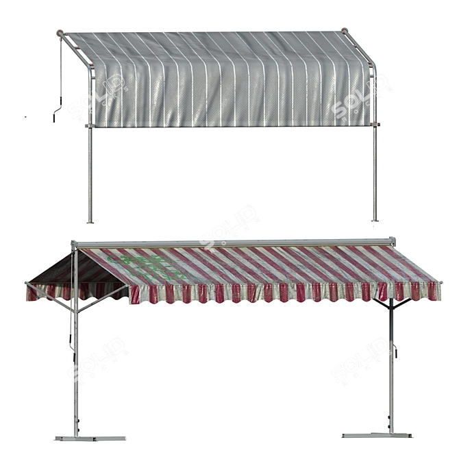 Versatile Awning Set Kit - Vol.09 3D model image 17