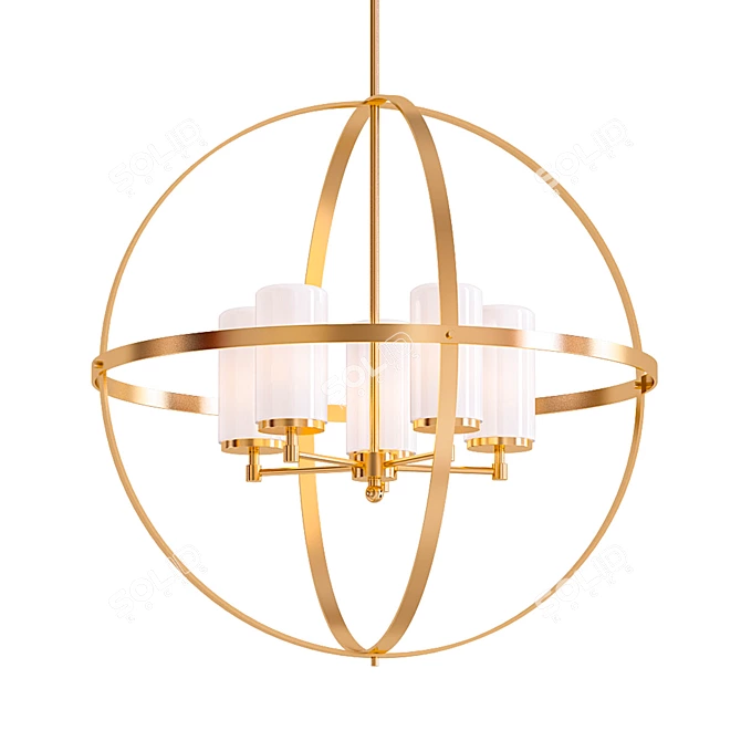 Sea Gull Lighting: Contemporary Pendant Chandelier 3D model image 1