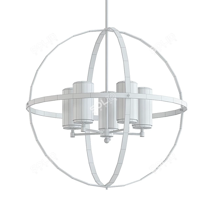 Sea Gull Lighting: Contemporary Pendant Chandelier 3D model image 2