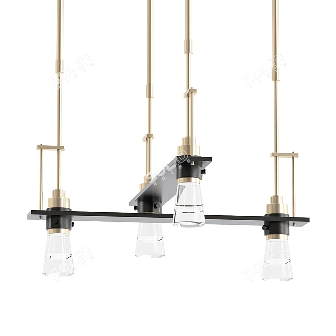 Illuminate your space with Erlenmeyer 4 Lights 3D model image 1