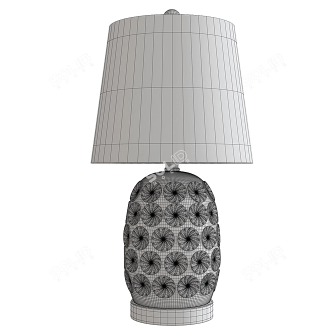 Elegant Eveleth Table Lamp 3D model image 2