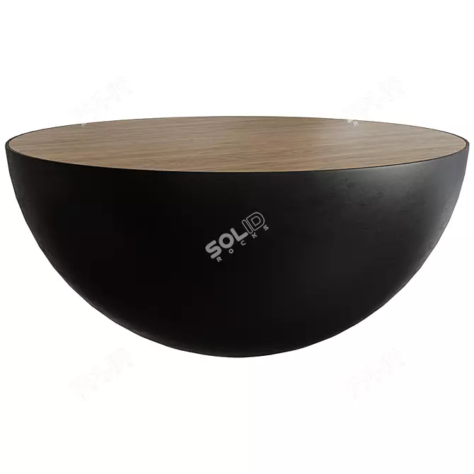 Modern Raglan Coffee Table 3D model image 1