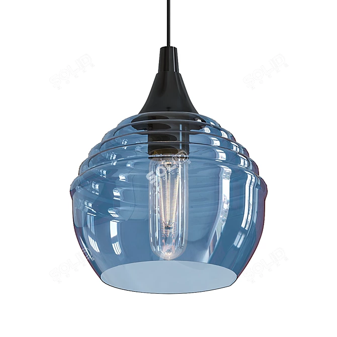 Lucent Pendant Light: Minimalistic Elegance 3D model image 1