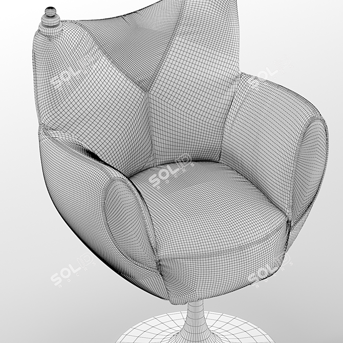 AltaModa BABOLL Armchair: Unique Design for Bold Interiors 3D model image 7