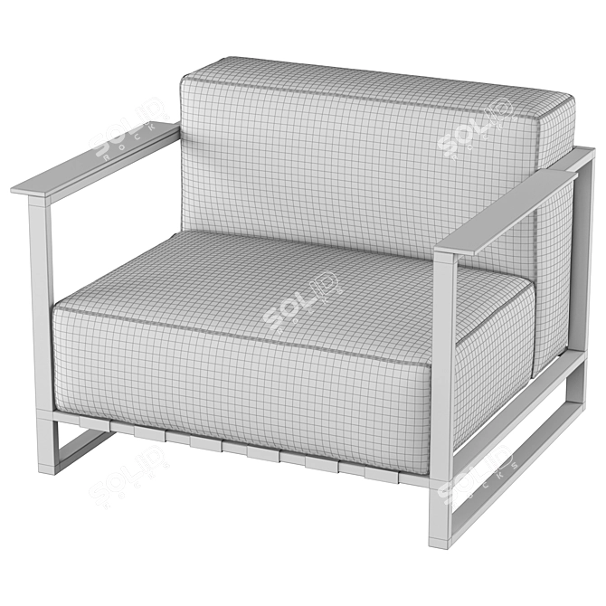Modifiable Armchair Reny | Loft 3D model image 4