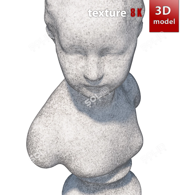 Bronyard's 358 Plaster Bust 3D model image 4