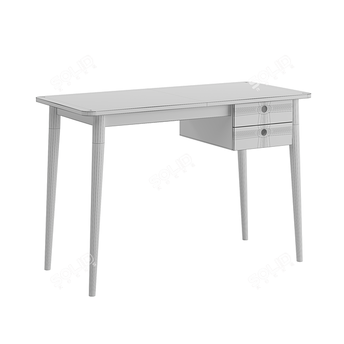 Scandinavian Style Kids Writing Table 3D model image 5