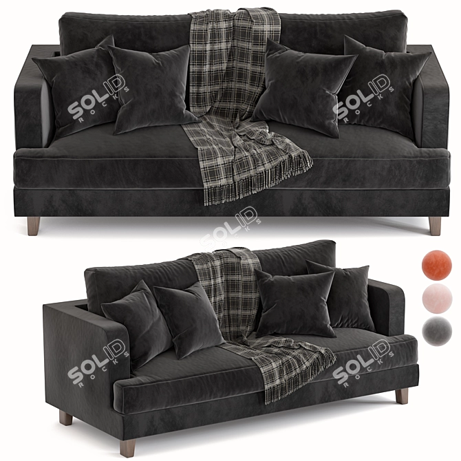 Marlon Modern Sofa: Stylish Elegance for Your Home 3D model image 1
