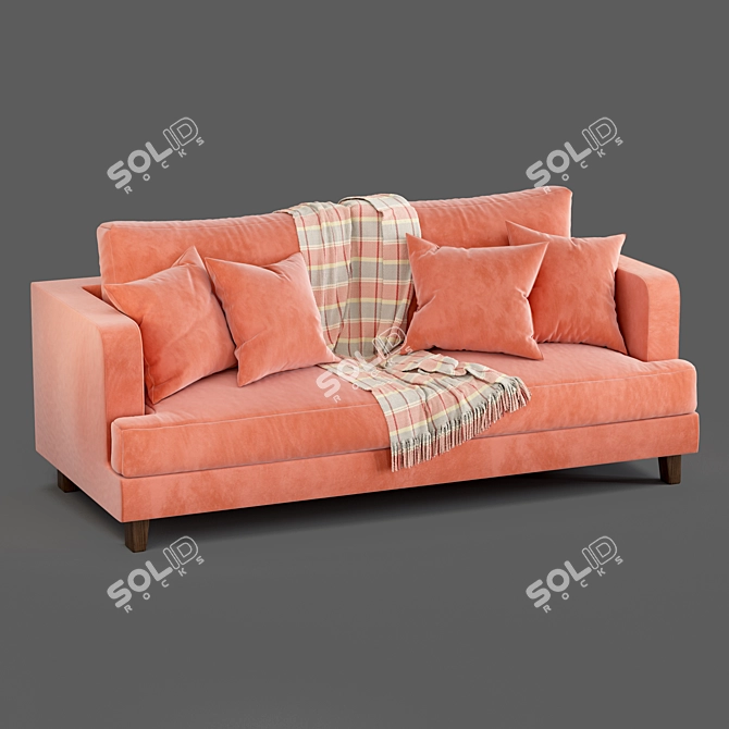 Marlon Modern Sofa: Stylish Elegance for Your Home 3D model image 4