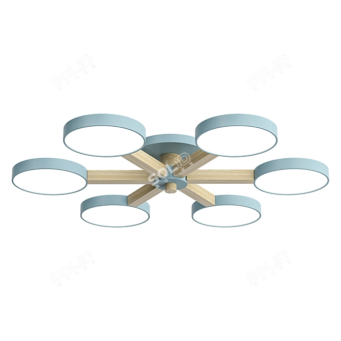 IMPERIUMLOFT TURNA 3 White Pendant Light 3D model image 1