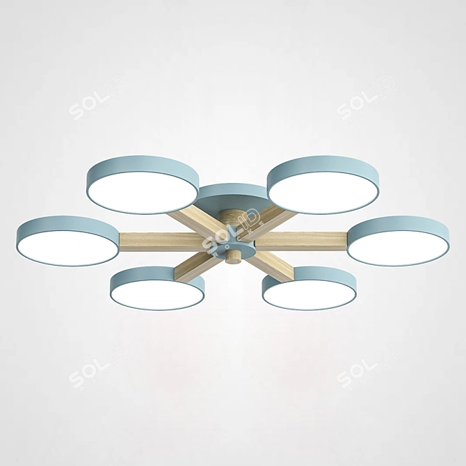 IMPERIUMLOFT TURNA 3 White Pendant Light 3D model image 2