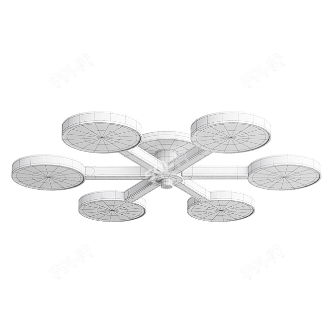 IMPERIUMLOFT TURNA 3 White Pendant Light 3D model image 3