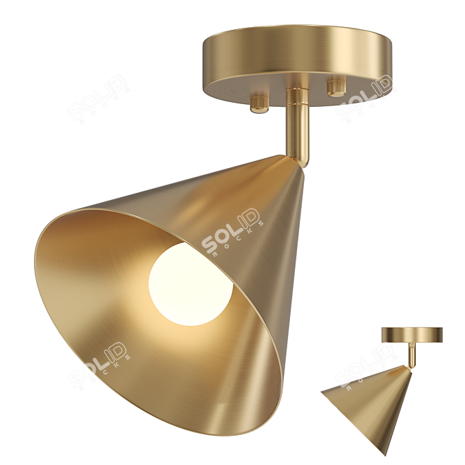 Lampatron RIGEL CH: Modern Cone-shaped Ceiling Lamp 3D model image 1