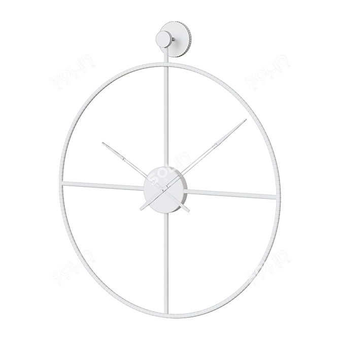 Elegant Milano Wall Clock 3D model image 2