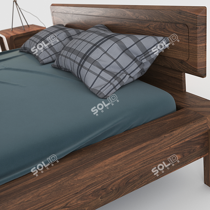 Modern and Chic: Bueno Bed Set 3D model image 2