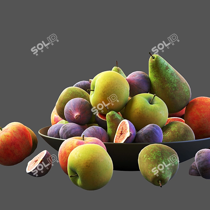 Premium Fruits Collection 3D model image 3