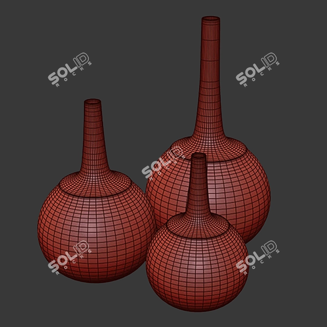 Elegant Centimeter Vase: Versatile Home Decor 3D model image 2