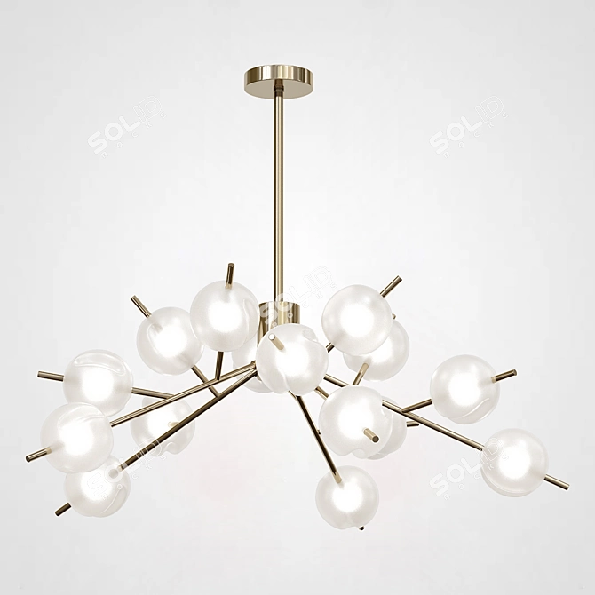 Vintage Industrial Loft Lighting 3D model image 2