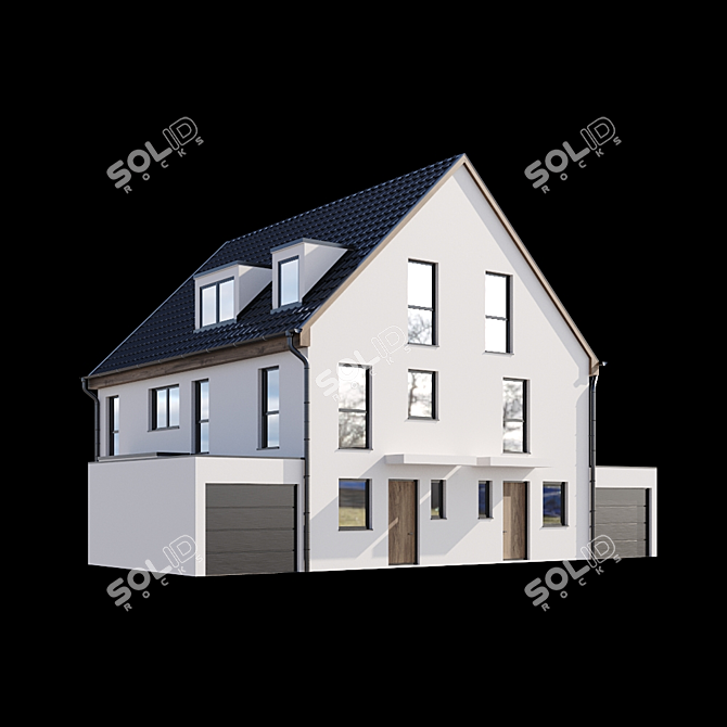 Contemporary Home Design 3D model image 2