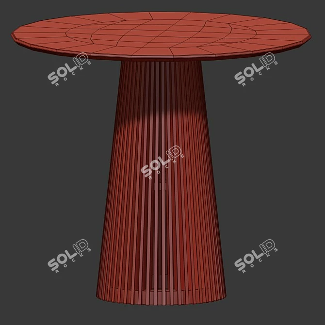 Elegant Ferrara Dining Table 3D model image 2