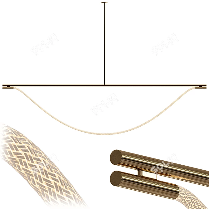 Sleek 8ft Artemis II Suspension 3D model image 1