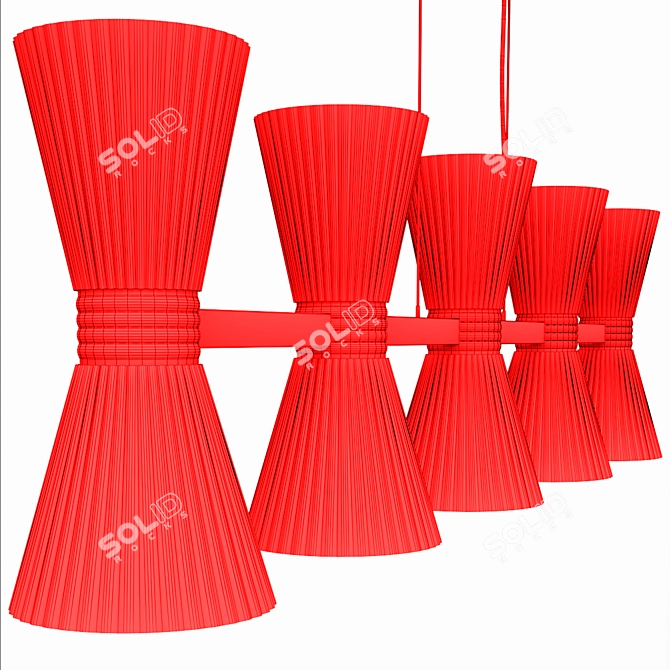 Elegant Elinor Chandeliers 3D model image 4