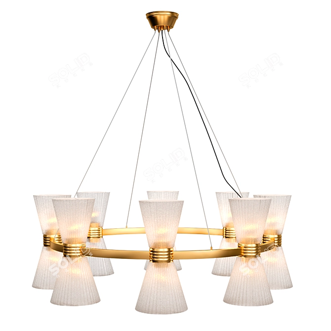 Elegant Elinor Chandeliers 3D model image 5