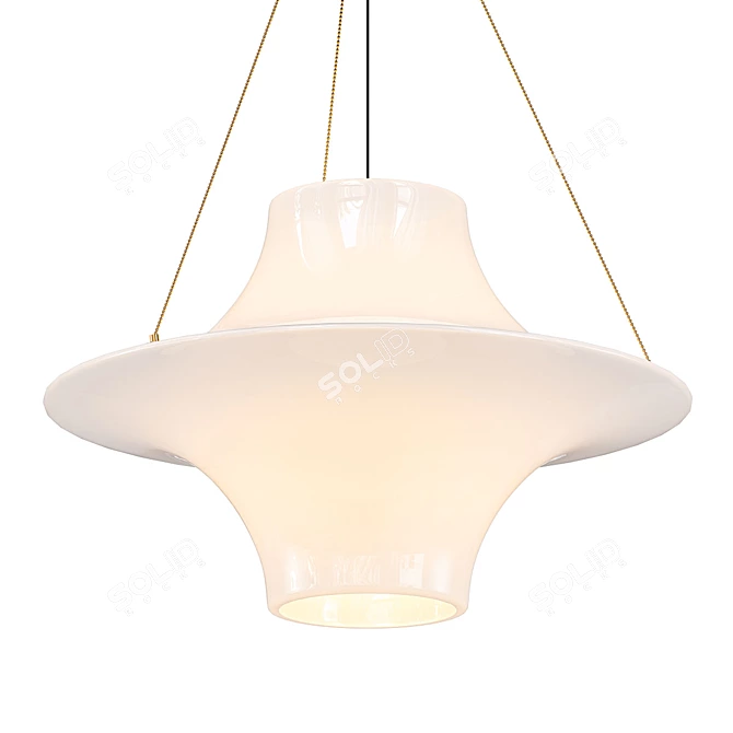 Mid-Century Skyflyer Hanging Lamp 3D model image 1