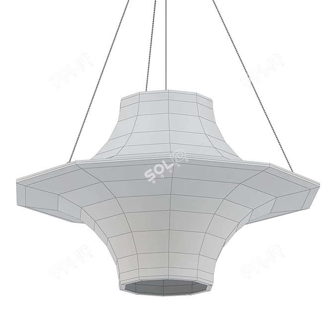 Mid-Century Skyflyer Hanging Lamp 3D model image 2