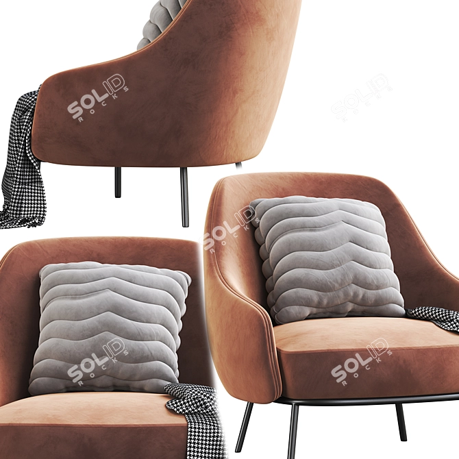 Modern Shift Armchair: Sleek Design, Maximum Comfort 3D model image 2