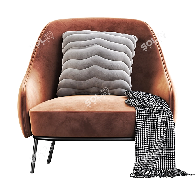Modern Shift Armchair: Sleek Design, Maximum Comfort 3D model image 3