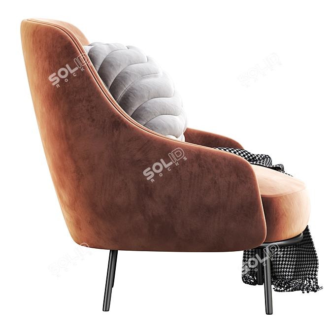 Modern Shift Armchair: Sleek Design, Maximum Comfort 3D model image 5