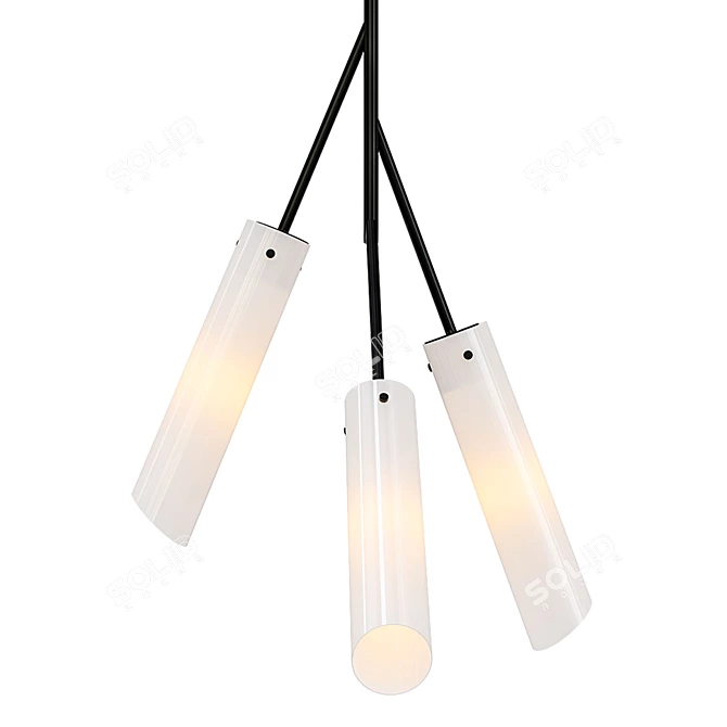 Stylish Troy Pendant Light 3D model image 1