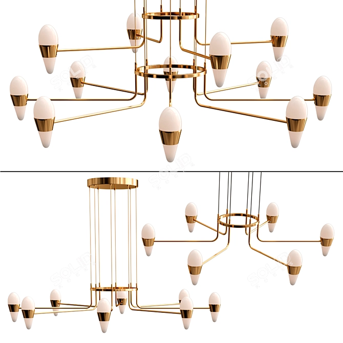 Friol Collection: Elegant Lighting Solutions 3D model image 1