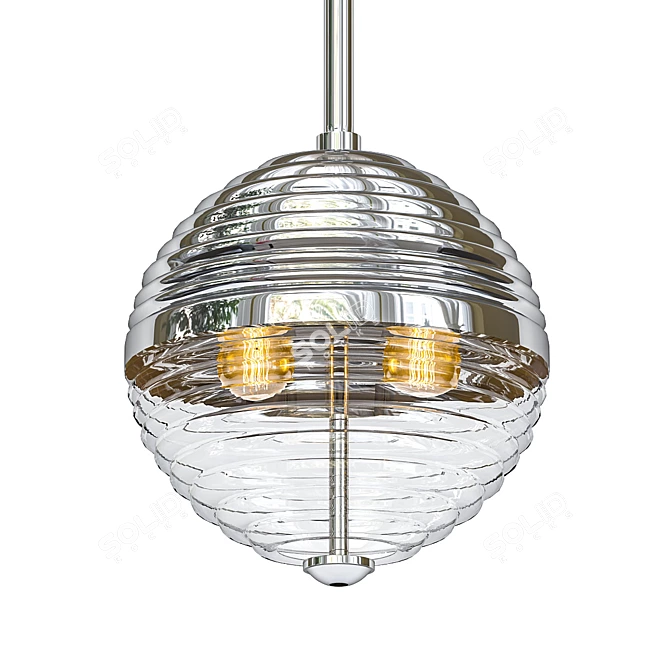 Hudson Valley Easton Pendant: Graceful Illumination 3D model image 1