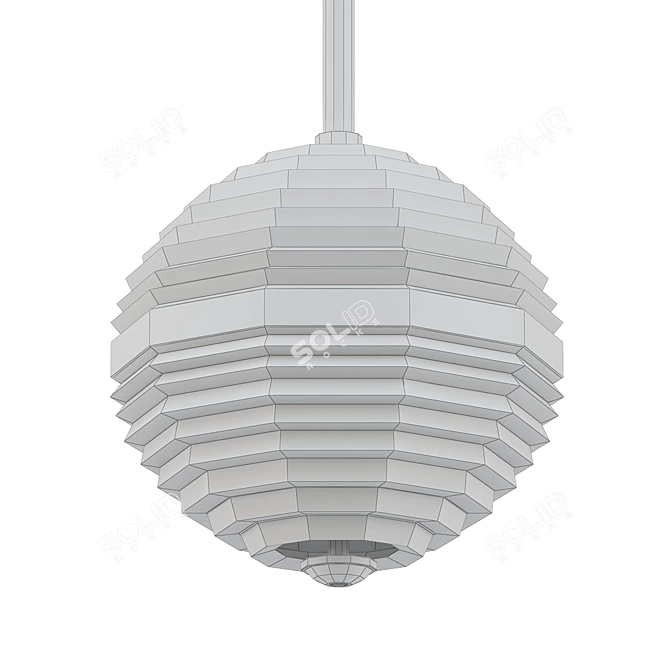 Hudson Valley Easton Pendant: Graceful Illumination 3D model image 2