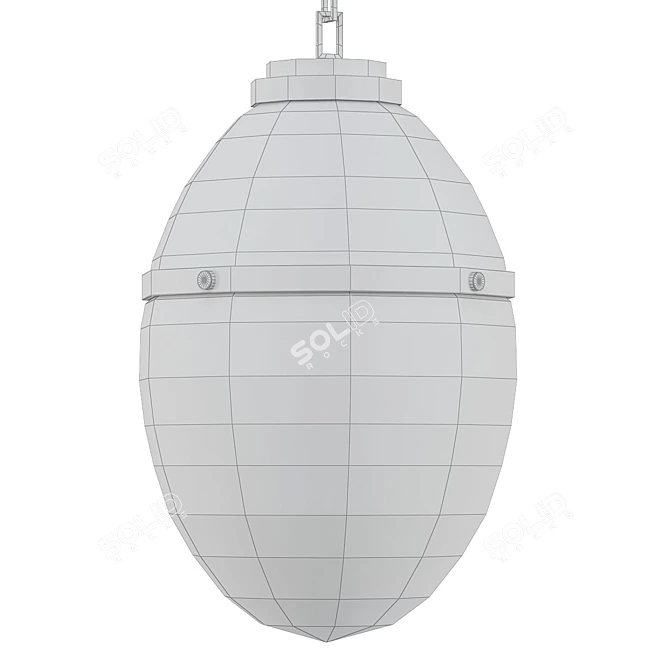 Elegant Hudson Valley Kennedy Pendant 3D model image 2