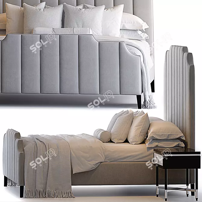 Versatile Bed for Modern Living 3D model image 1
